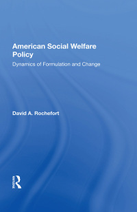 Cover image: American Social Welfare Policy 1st edition 9780367156596