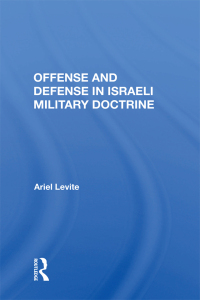 Imagen de portada: Offense And Defense In Israeli Military Doctrine 1st edition 9780367003135