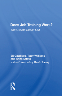 Cover image: Does Job Training Work? 1st edition 9780367153335