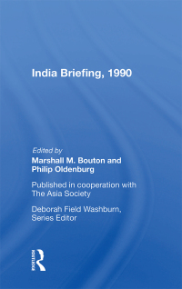 Titelbild: India Briefing, 1990 1st edition 9780367003777