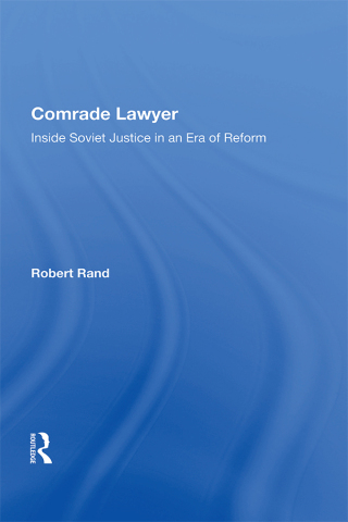 Imagen de portada: Comrade Lawyer 1st edition 9780367003944