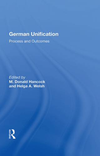 Omslagafbeelding: German Unification 1st edition 9780367158934