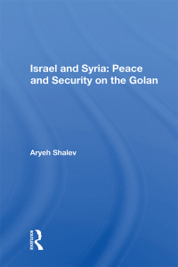 صورة الغلاف: Israel And Syria 1st edition 9780367009267