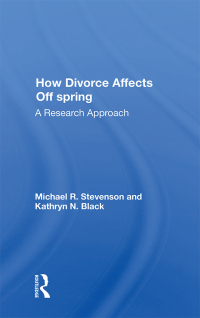 Cover image: How Divorce Affects Offspring 1st edition 9780367008499