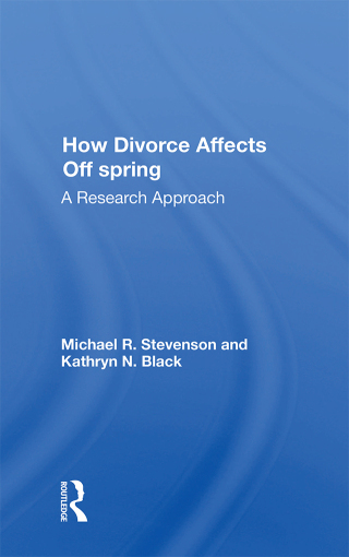 Imagen de portada: How Divorce Affects Offspring 1st edition 9780367008499
