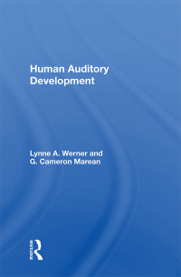 Omslagafbeelding: Human Auditory Development 1st edition 9780367160449