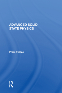 Cover image: Advanced Solid State Physics 1st edition 9780367007386