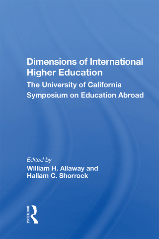 Imagen de portada: Dimensions of International Higher Education 1st edition 9780367008437