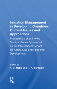 Imagen de portada: Irrigation Management In Developing Countries 1st edition 9780367008598