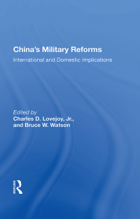 Imagen de portada: China's Military Reforms 1st edition 9780367160289