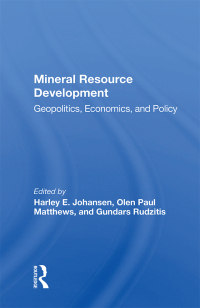 Cover image: Mineral Resource Development 1st edition 9780367012137