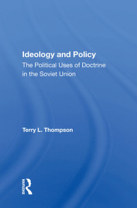 Imagen de portada: Ideology And Policy 1st edition 9780367014971