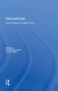 Cover image: Care And Cost 1st edition 9780367012250