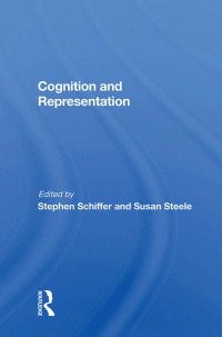 Cover image: Cognition And Representation 1st edition 9780367012694