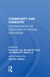 Cover image: Community And Forestry 1st edition 9780367163266