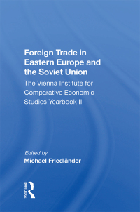 Imagen de portada: Foreign Trade in Eastern Europe and the Soviet Union 1st edition 9780367164492