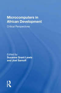 Cover image: Microcomputers In African Development 1st edition 9780367171698