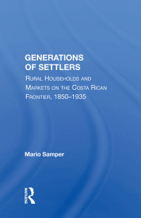Omslagafbeelding: Generations Of Settlers 1st edition 9780367165567