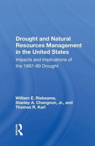 Titelbild: Drought and Natural Resources Management in the United States 1st edition 9780367165345