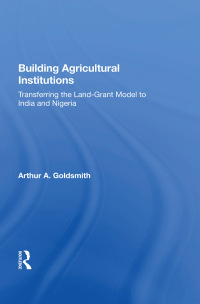 Imagen de portada: Building Agricultural Institutions 1st edition 9780367015954