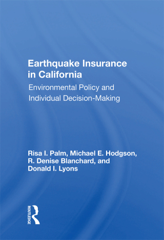 Imagen de portada: Earthquake Insurance In California 1st edition 9780367015930
