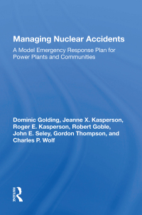 Cover image: Managing Nuclear Accidents 1st edition 9780367007966