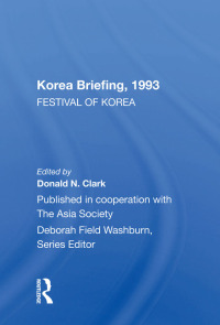 Cover image: Korea Briefing 1993 1st edition 9780367011871