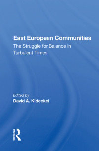 Imagen de portada: East European Communities 1st edition 9780367016753