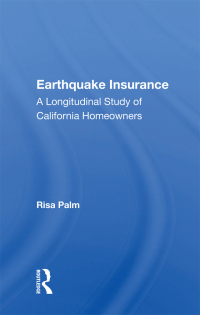 Cover image: Earthquake Insurance 1st edition 9780367016968