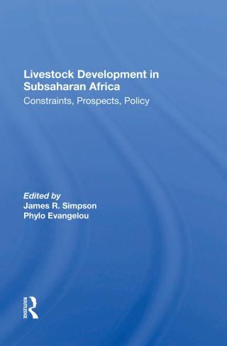 Cover image: Livestock Development In Subsaharan Africa 1st edition 9780367017149