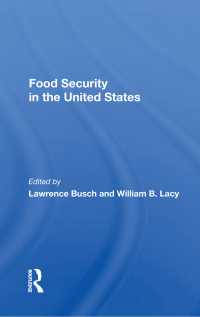 Imagen de portada: Food Security In The United States 1st edition 9780429696466