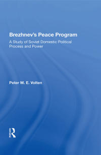 Imagen de portada: Brezhnev's Peace Program 1st edition 9780367171568