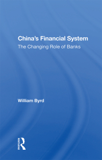 Cover image: China's Financial System 1st edition 9780367020248