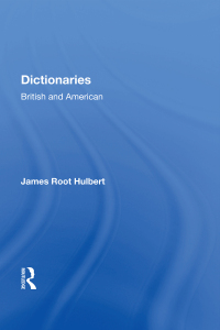 Cover image: Dictionaries 1st edition 9780367154677