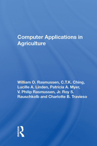 Cover image: Computer Applications In Agriculture 1st edition 9780367155193