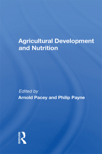 Omslagafbeelding: Agricultural Development and Nutrition 1st edition 9780367006419
