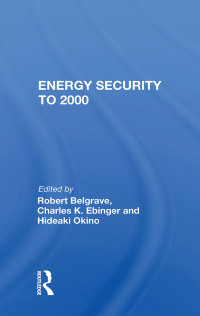 Cover image: Energy Security To 2000 1st edition 9780367005665