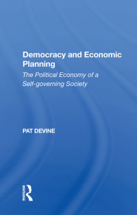 Immagine di copertina: Democracy And Economic Planning 1st edition 9780367153120