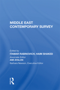 Imagen de portada: Middle East Contemporary Survey, Volume Xi, 1987 1st edition 9780367003111