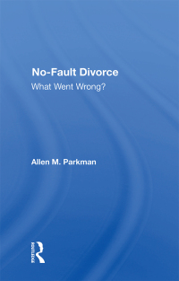 Cover image: No-fault Divorce 1st edition 9780367004521