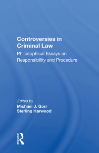 Cover image: Controversies In Criminal Law 1st edition 9780367154226