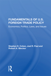 Cover image: Fundamentals Of U.s. Foreign Trade Policy 1st edition 9780367157272