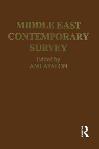 Imagen de portada: Middle East Contemporary Survey, Volume Xvi, 1992 1st edition 9780367009601