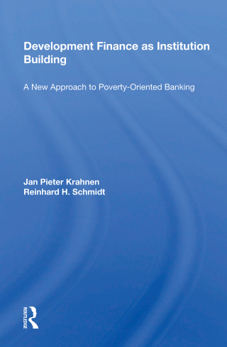 Cover image: Development Finance as Institution Building 1st edition 9780367009977