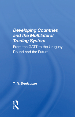 صورة الغلاف: Developing Countries And The Multilateral Trading System 1st edition 9780367009892