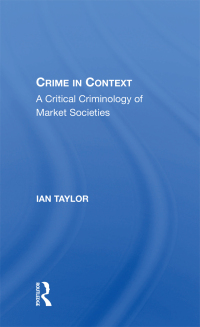 Cover image: Crime In Context 1st edition 9780367157982