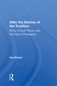 Cover image: After the Demise of the Tradition 1st edition 9780367015831