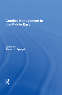 Cover image: Conflict Management In The Middle East 1st edition 9780367016289