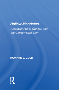 Imagen de portada: Hollow Mandates 1st edition 9780367162337