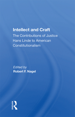 Cover image: Intellect And Craft 1st edition 9780367158132